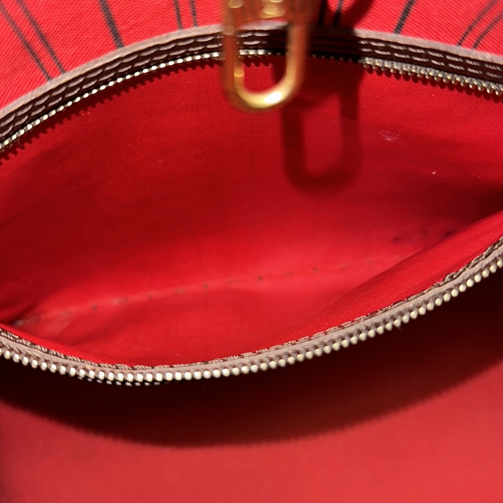 🔥🔥🔥Authentic Louis Vuitton Damier Ebene Neverfull MM Tote Shoulder Bag - Picture 13 of 16